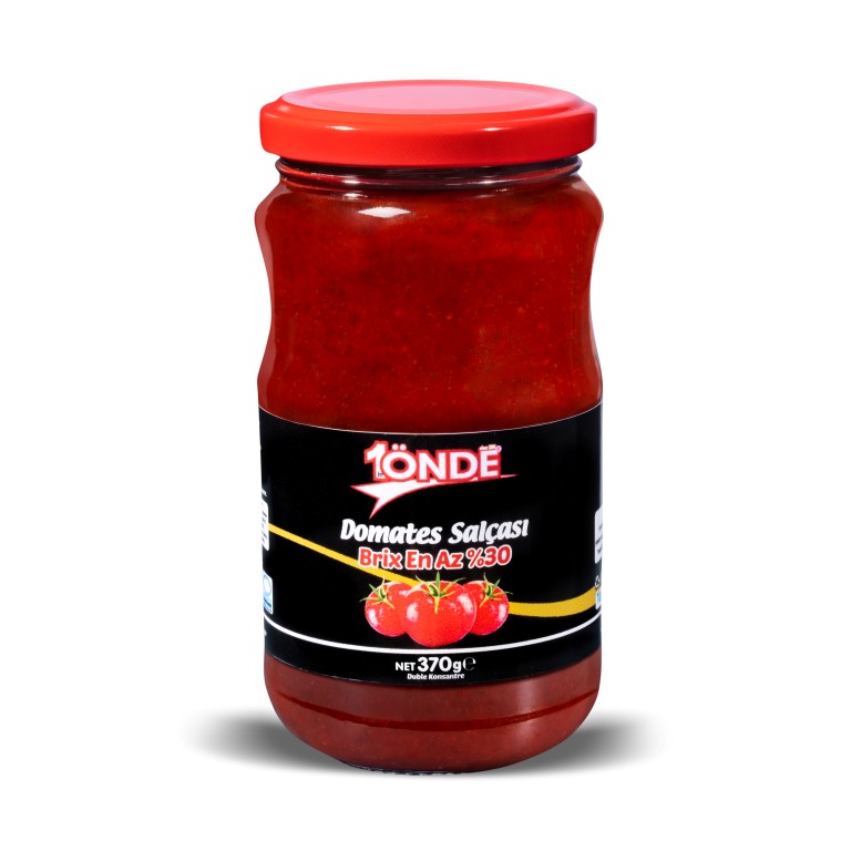 1Önde 370 gr Cam Kavanoz Domates Salçası